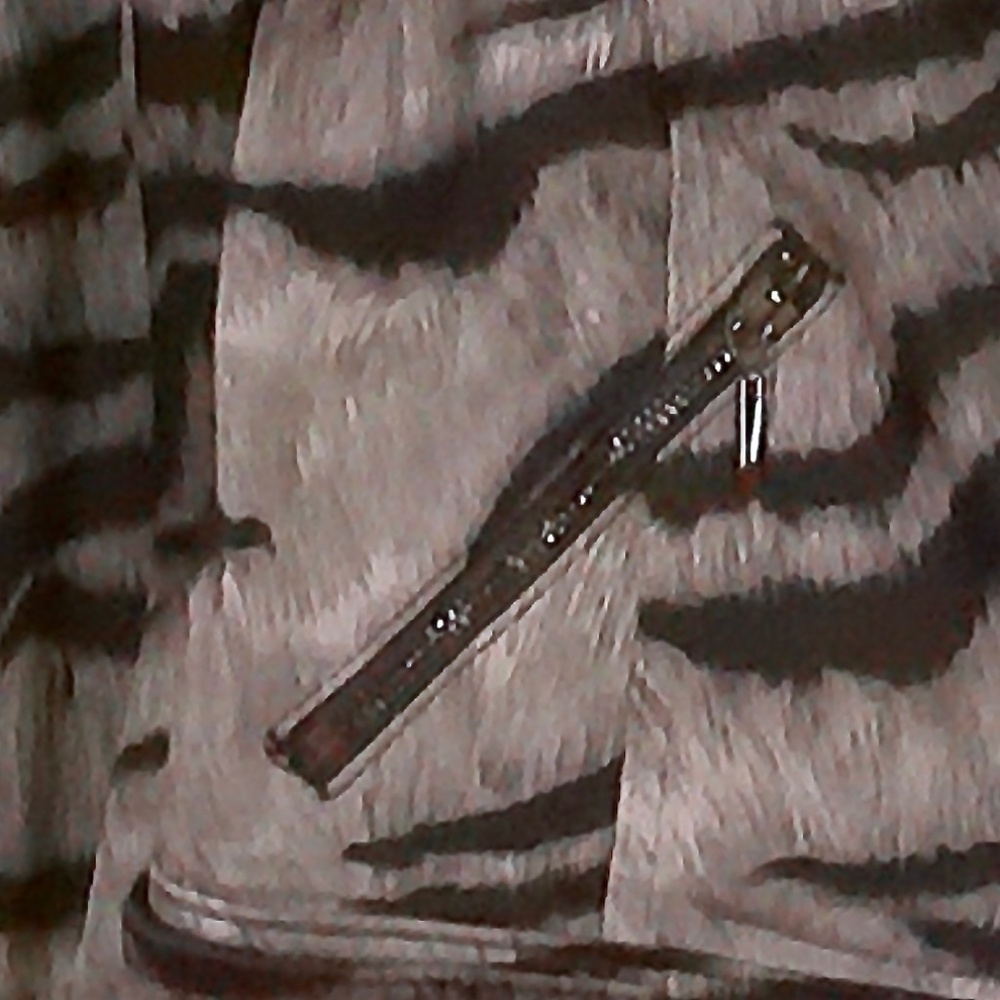 NWT White House Black Market Tiger Contrast Jacket, Zips Snaps & Belted SZ8 - Picture 14 of 16